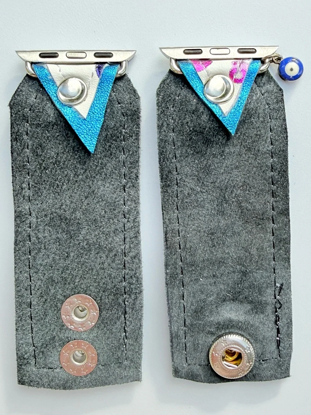 Watch Me Creations Majestic‎ Rainbow Crystal Blue CC Apple Watch Band